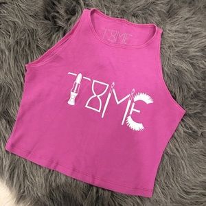 ♡ TIME LOS ANGELES ♡ Berry Crop Top